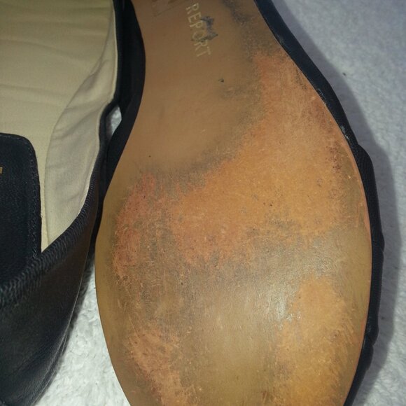 Size 7 Black Report Ballet Flats School Uniform Shoes Worn - Picture 12 of 14